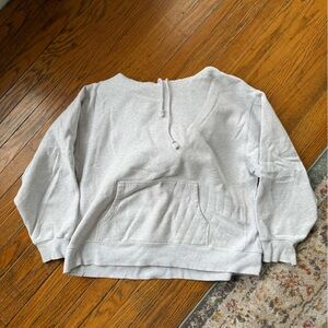 TNA CozyAF Fleece Hoodie in Light Gray